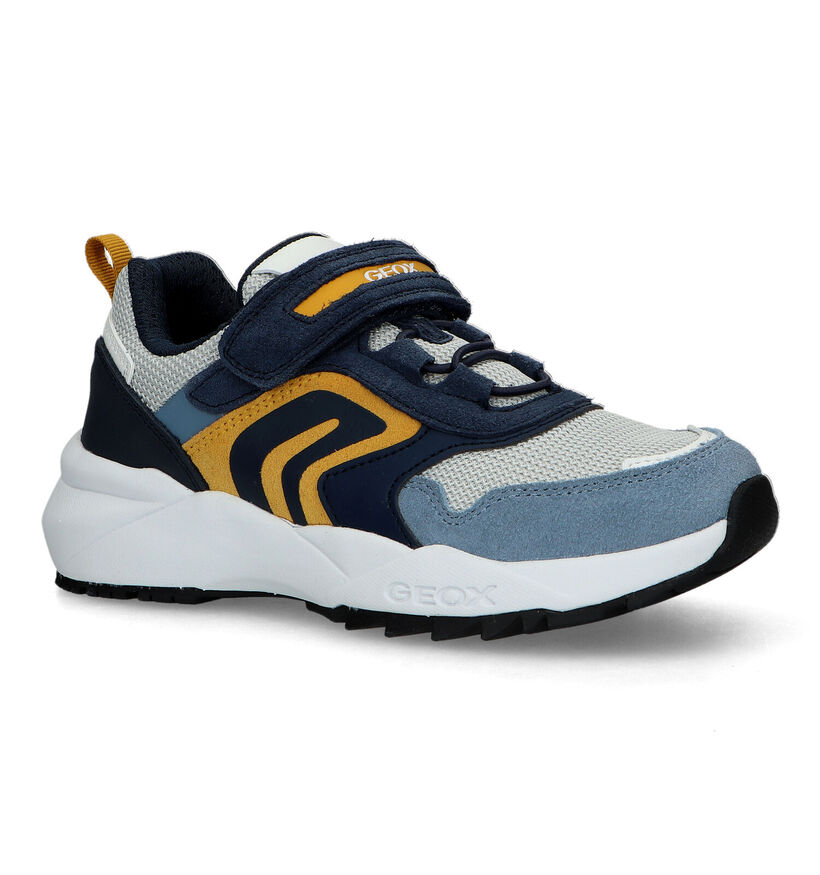 Geox Heevok Chaussures à lacets en Bleu pour garçons (326609) - pour semelles orthopédiques