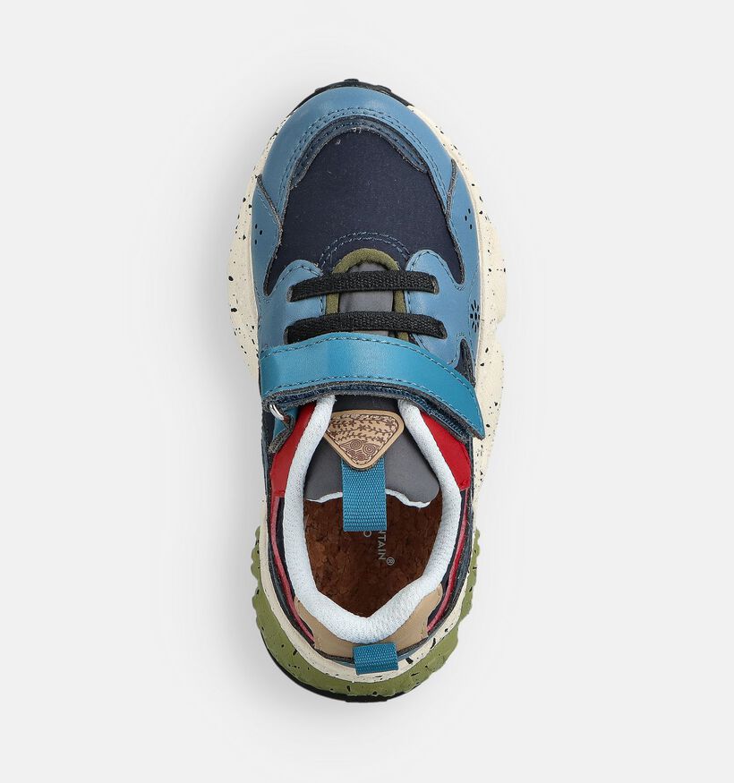 Naturino x Flower Mountain Yamano 3 Chaussures à enfiler en Bleu pour filles, garçons (364153) - pour semelles orthopédiques