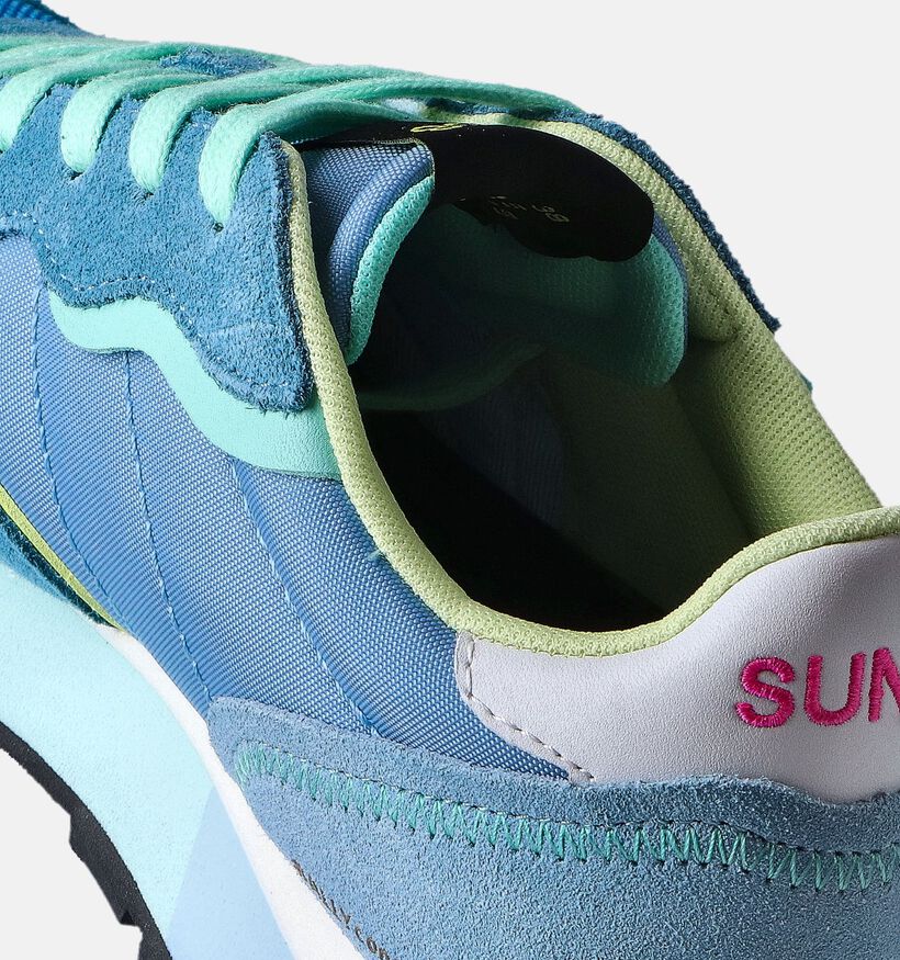 Sun68 Ally Color Explosion Blauwe Sneakers voor dames (351704) - geschikt voor steunzolen