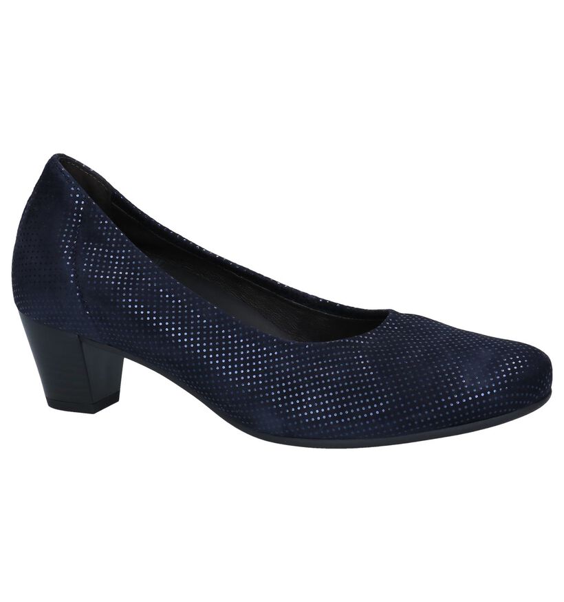 Gabor Optifit Blauwe Pumps in nubuck (260055)
