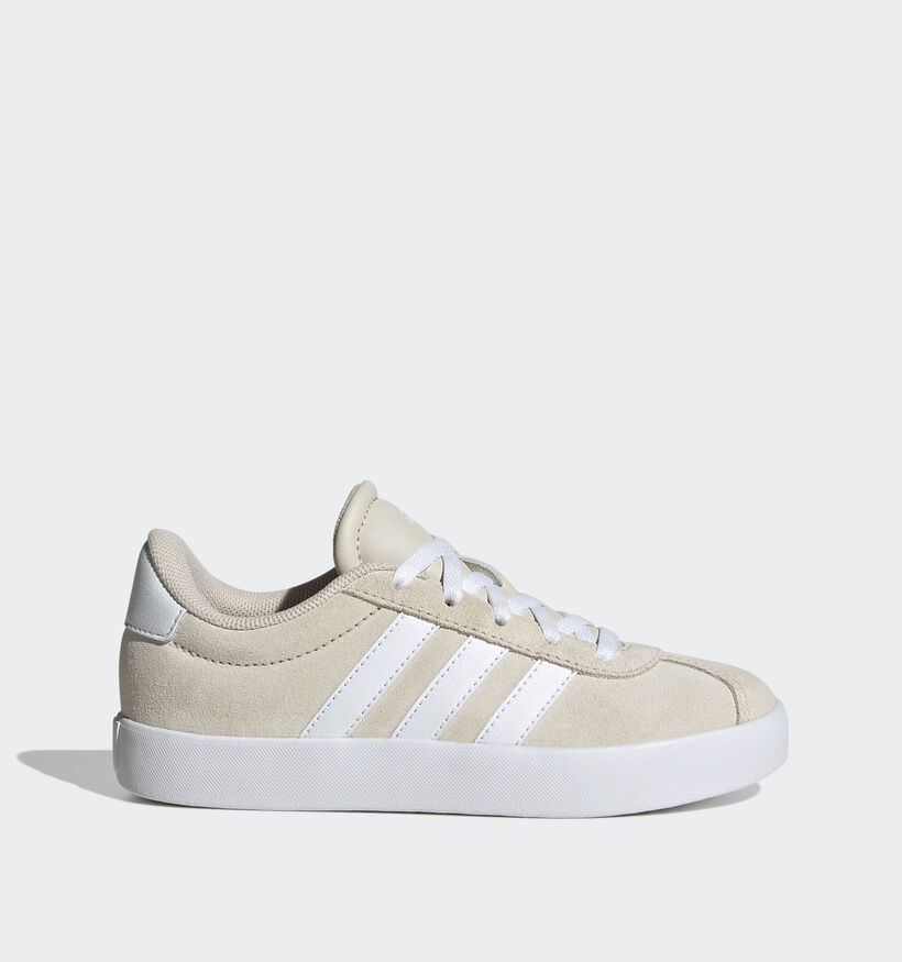 adidas VL Court 3.0 Ecru Sneakers voor meisjes, jongens (357441) - geschikt voor steunzolen