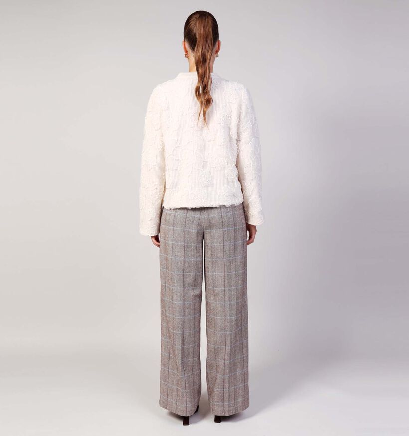 Vila Hayden Embroidery Knit Pull en Beige Vila Hayden Embroidery Knit Pull en Beige pour femmes (365602)