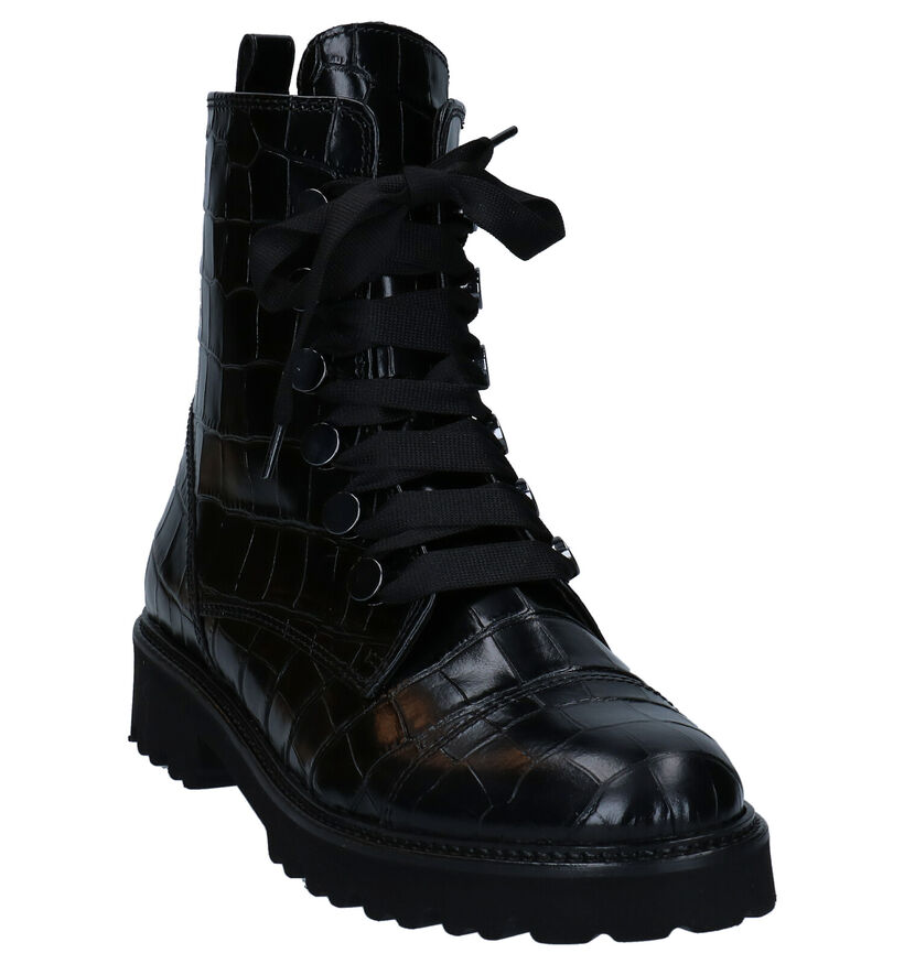 Gabor Best Fitting Zwarte Boots in leer (282394)