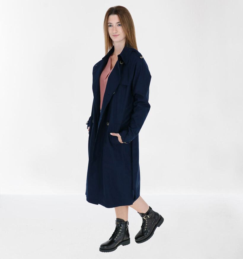 Vila Blauwe Trenchcoat (285985)