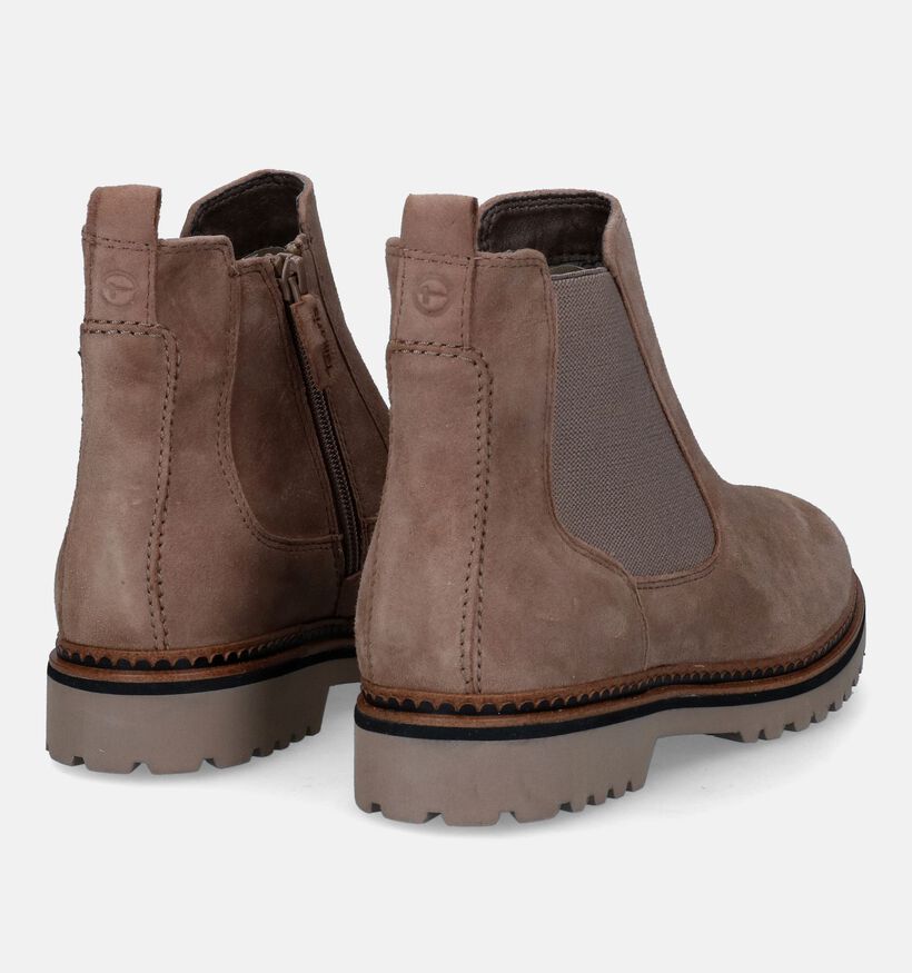 Tamaris Bottines Chelsea en Taupe pour femmes (315456)