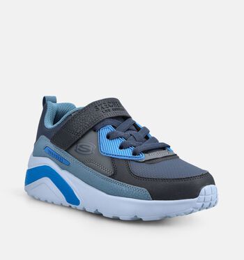 Skechers Memory Foam Low Baskets Blanc/Bleu
