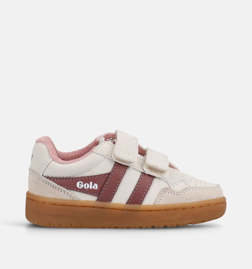 Gola Eagle Strap Baskets basses en Blanc pour filles (376293) - pour semelles orthop&eacute;diques