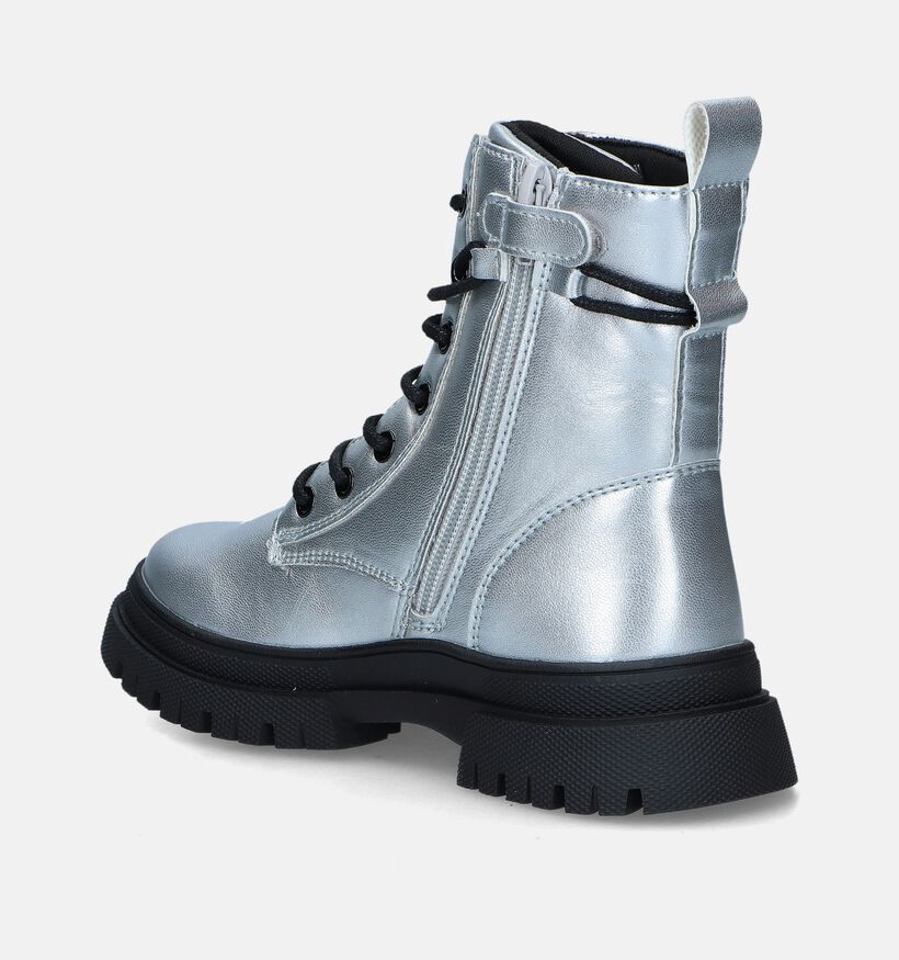 Milo & Mila Zilveren Boots voor meisjes (346916)