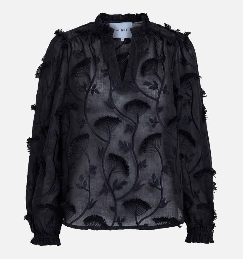 Minus Piper Zwarte Blouse voor dames (359239)