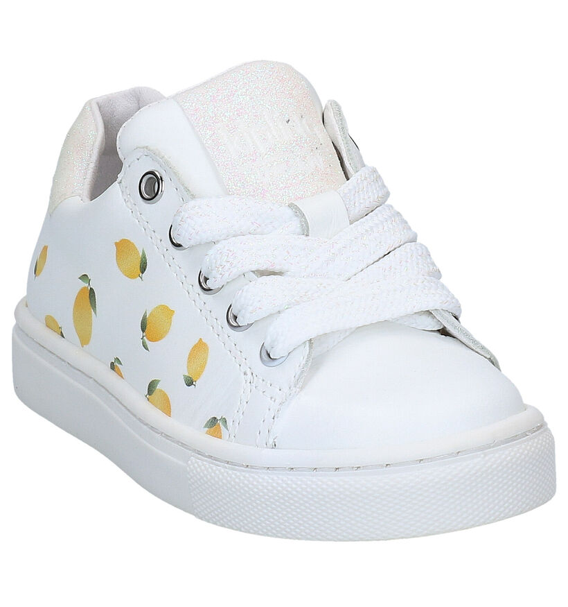 Kipling Vicky Lemon Chaussures à lacets en Blanc en cuir (289892)