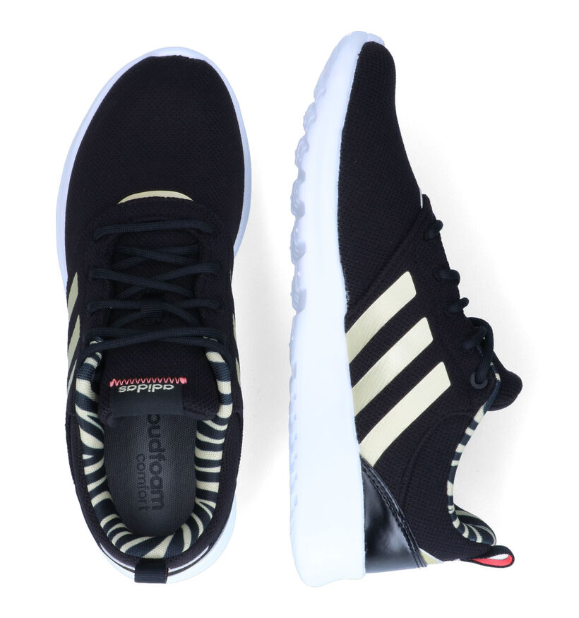 adidas QT Racer 2.0 Zwarte Sneakers in stof (301976)