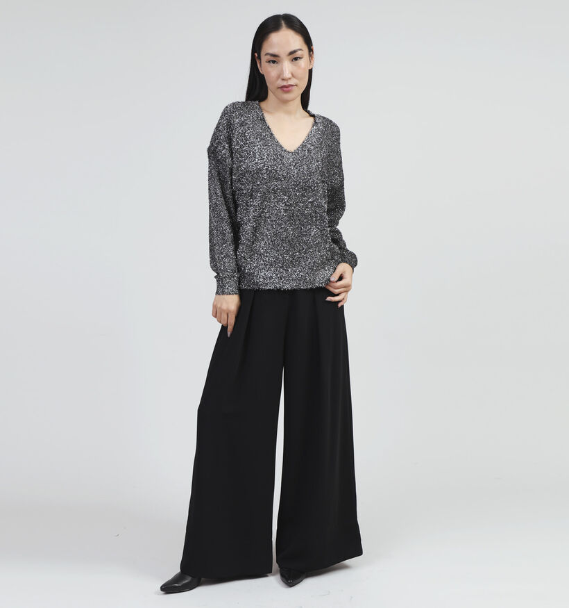 Vila Caso Zwarte Glitter trui voor dames (348761)