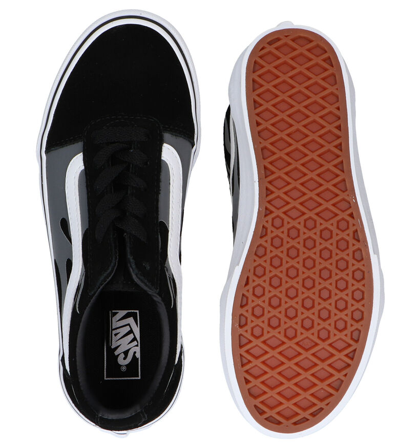 Vans Ward Zwarte Sneakers in leer (285848)
