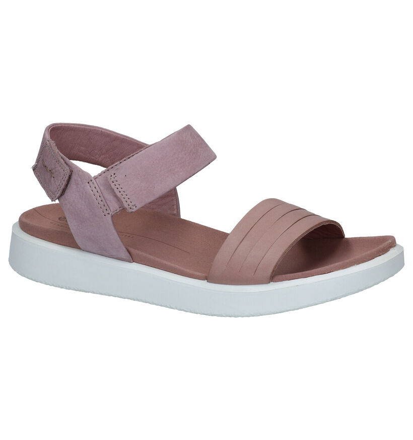 Ecco Flowt Roze Sandalen in nubuck (287290)