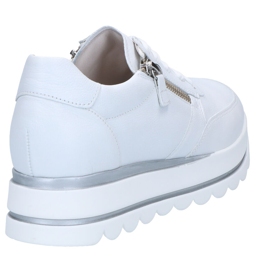 Gabor Best Fitting Witte Sneakers in leer (265857)