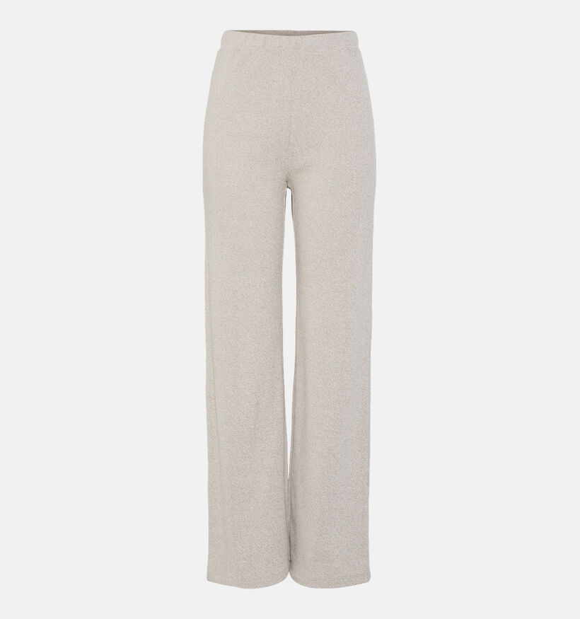 Pieces Pepper Beige Wijde broek voor dames (349425)