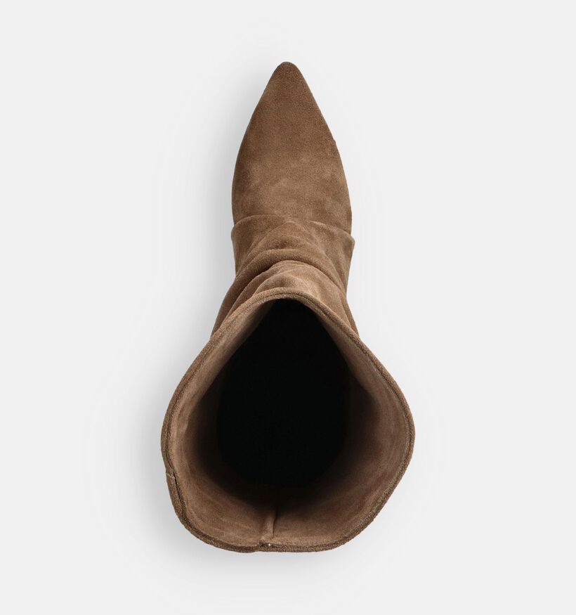 Shoecolate Bottes courtes en Taupe pour femmes (368937)