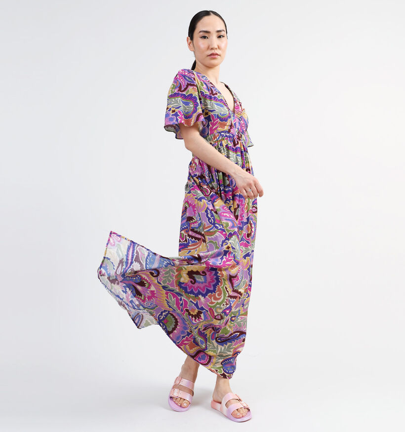 Orfeo Lona Robe longue en Mauve pour femmes (345083)