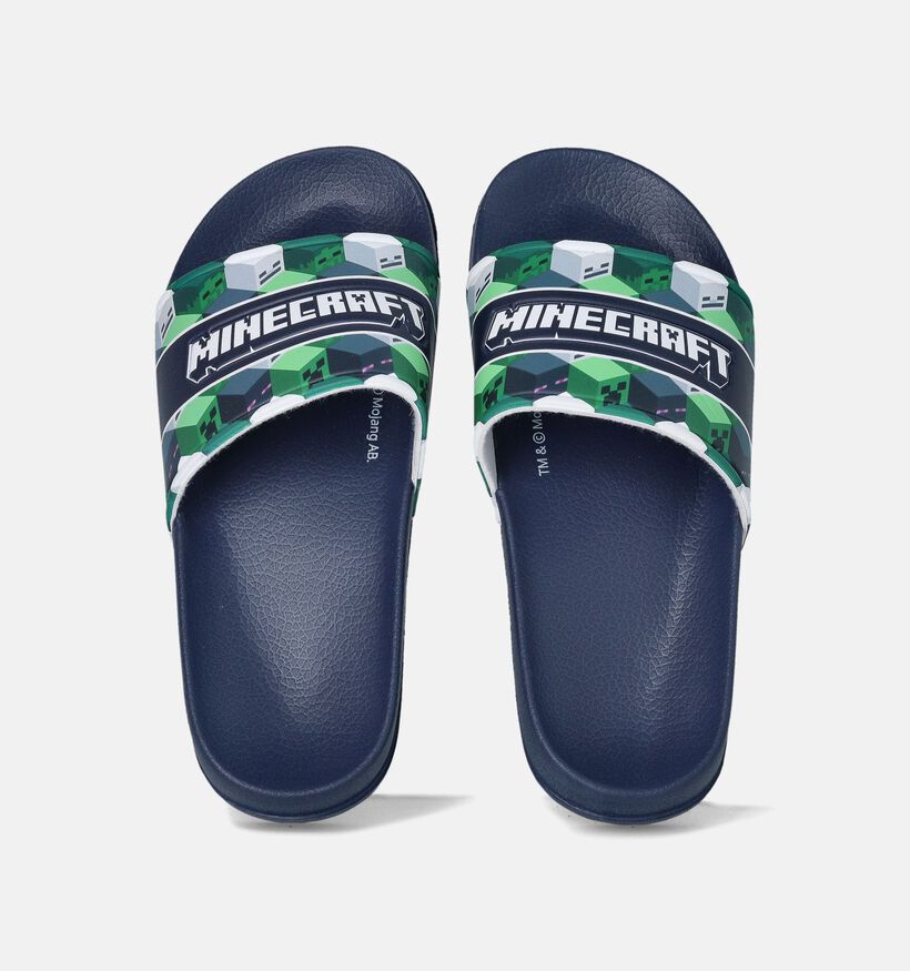 Minecraft Claquettes en Bleu pour filles, garçons (356287)