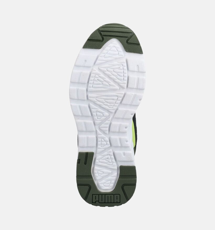 Puma Trinity 2 LT Baskets basses en Vert pour gar&ccedil;ons (375563) - pour semelles orthop&eacute;diques