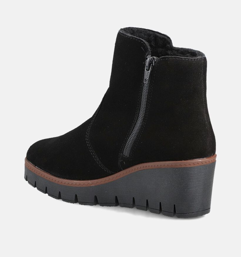 Rieker Bottines en Noir pour femmes (363537) - pour semelles orthopédiques