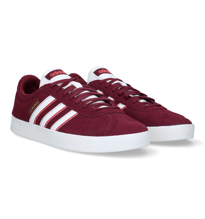 adidas VL Court 2.0 Bordeaux Sneakers voor heren (326305) - geschikt voor steunzolen