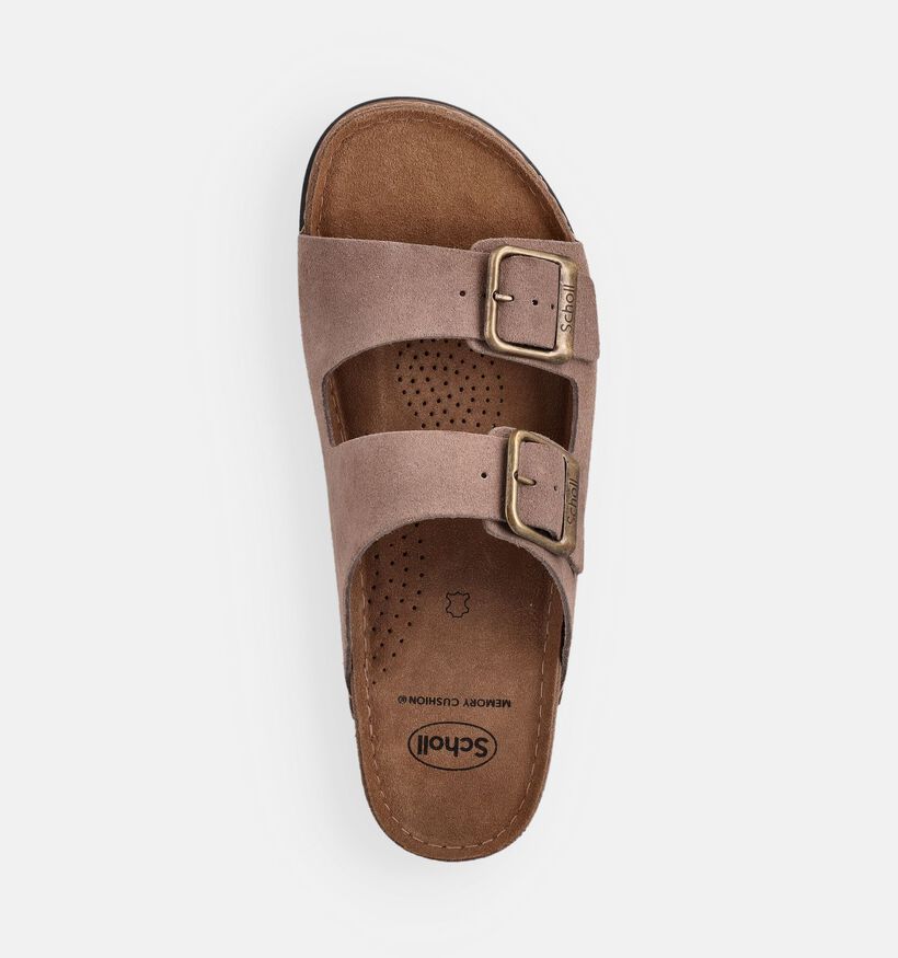 Scholl Bora Taupe Slippers voor heren (370522)