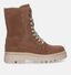 Bullboxer Bottines robustes en Cognac pour filles (332022) - pour semelles orthopédiques