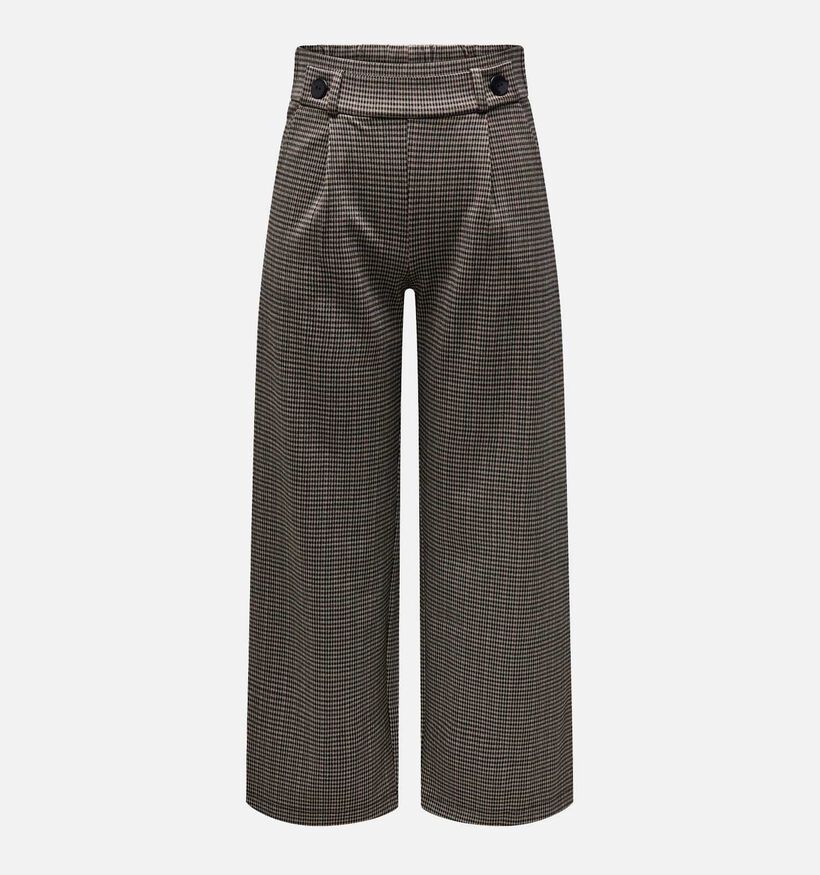 JDY Geggo Pantalon large à carreaux en Beige pour femmes (331913)
