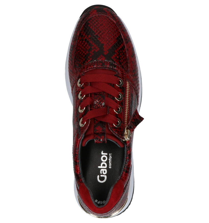 Gabor OptiFit Chaussures basses en Rouge en cuir (260105)