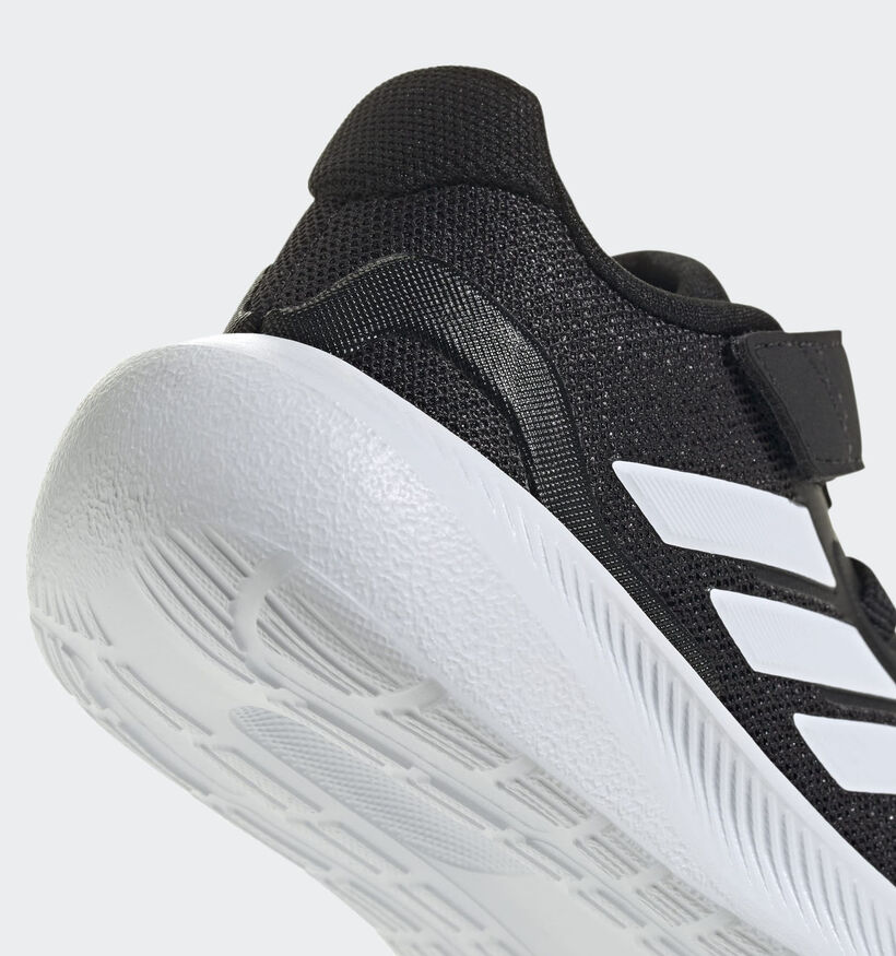 adidas RunFalcon 5 Baskets en Noir pour filles, garçons (350247) - pour semelles orthopédiques