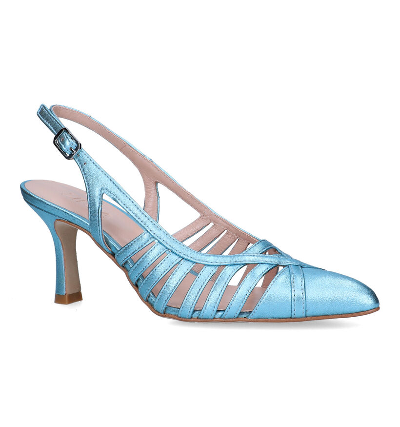 Zinda Escarpins slingback en Turquoise pour femmes (325079)