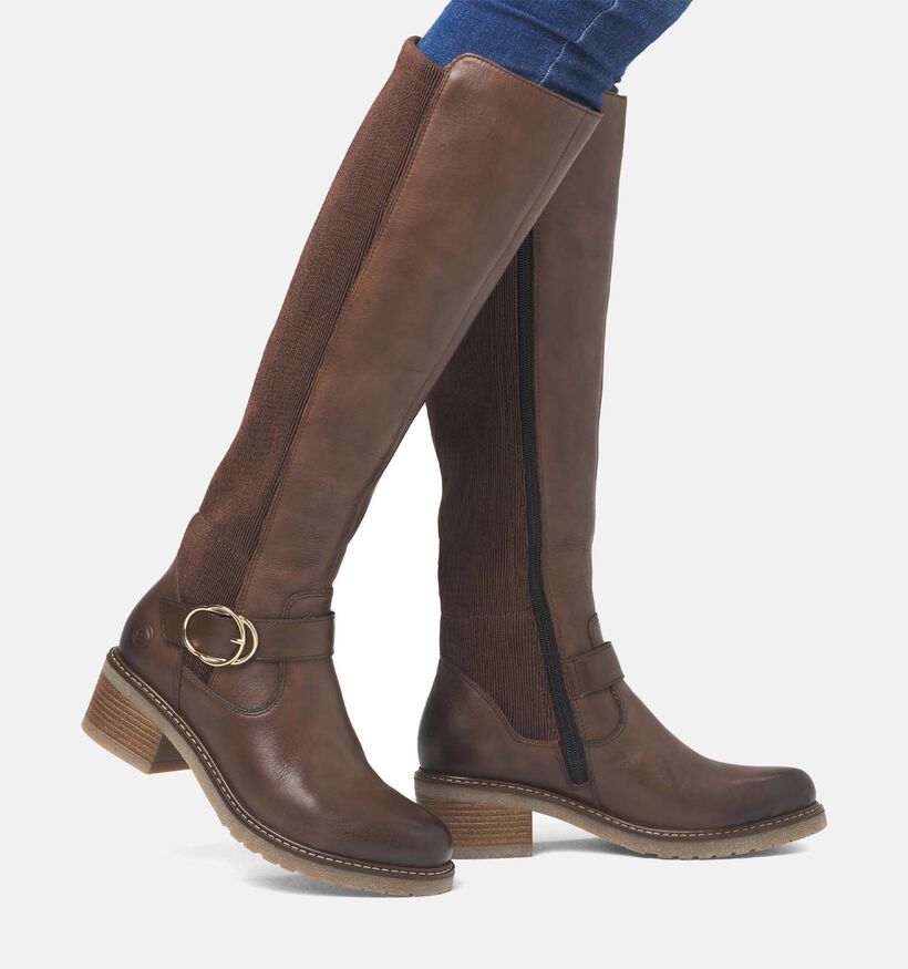 Remonte Bottes hautes en Cognac pour femmes (347231) - pour semelles orthopédiques
