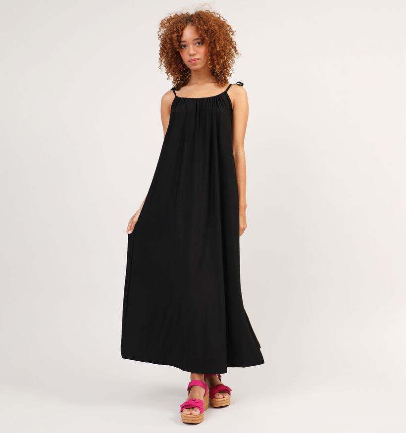 Pieces Lissy Zwarte Maxi Jurk voor dames (326827)