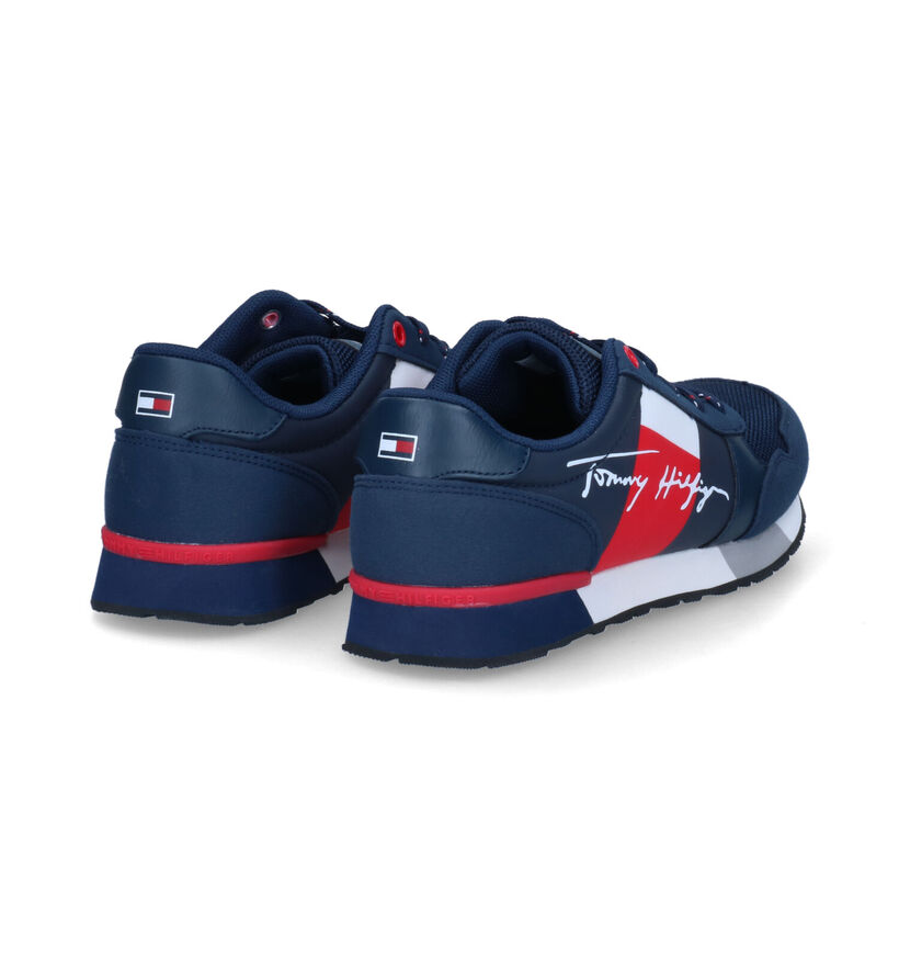 Tommy Hilfiger Blauwe Sneakers in kunststof (303932)