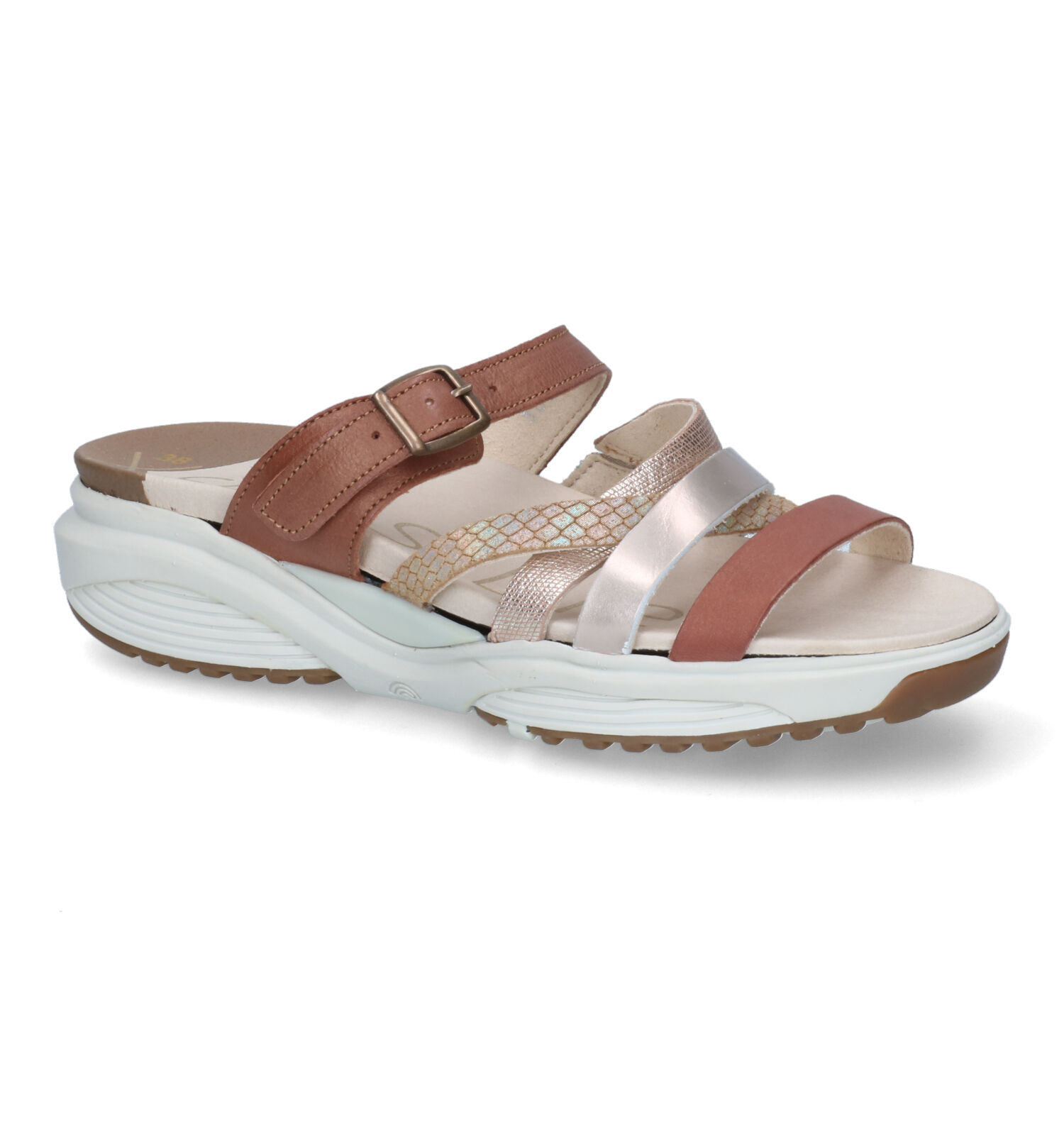 Xsensible Rinia Cognac Slippers Dames Slippers Online op TORFS.BE