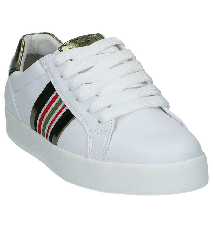 Witte Sneaker met Strepen Youh! By Torfs in kunstleer (238099)