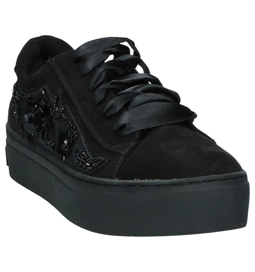 Marco Tozzi Zwarte Sneakers in stof (226333)