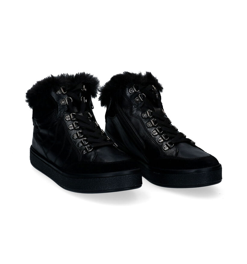 Geox Leelu Witte Hoge Sneakers in leer (298778)