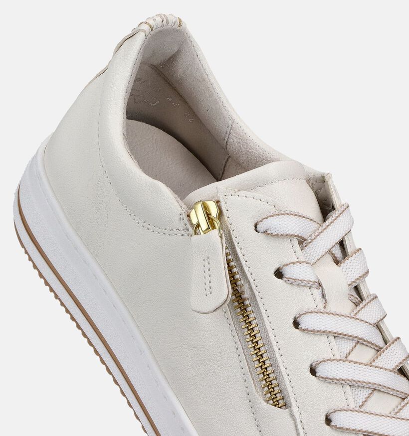 Gabor Ecru Veterschoenen voor dames (368376) - geschikt voor steunzolen