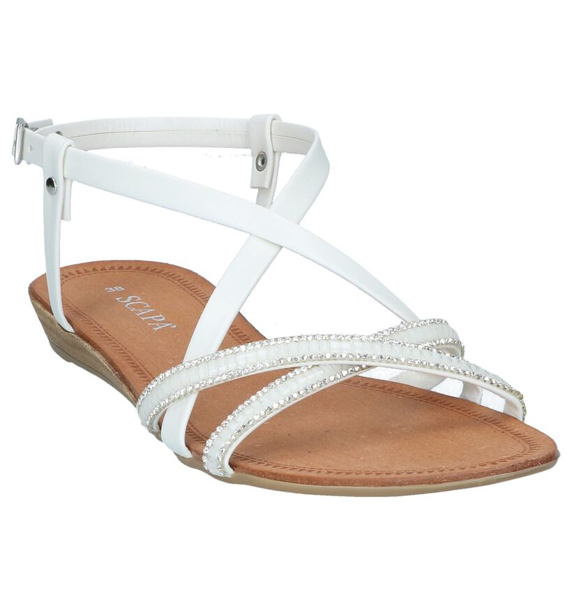 Witte Sandalen Scapa Palomino in kunstleer (245870)