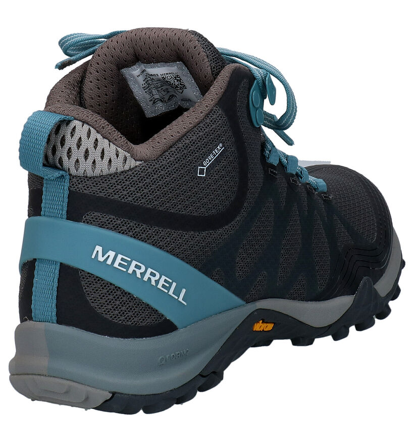 Merrell Siren 3 Mid GTX Blauwe Wandelschoenen voor dames (310221) - geschikt voor steunzolen