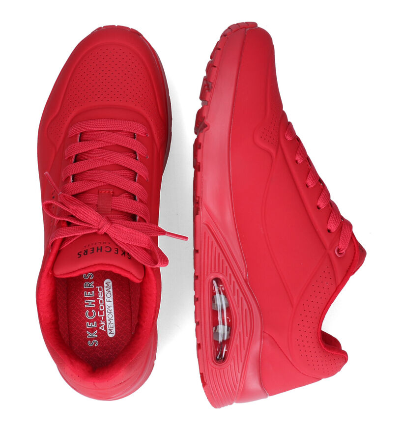 Skechers Uno Stand On Air Baskets en Rouge pour hommes (318126)