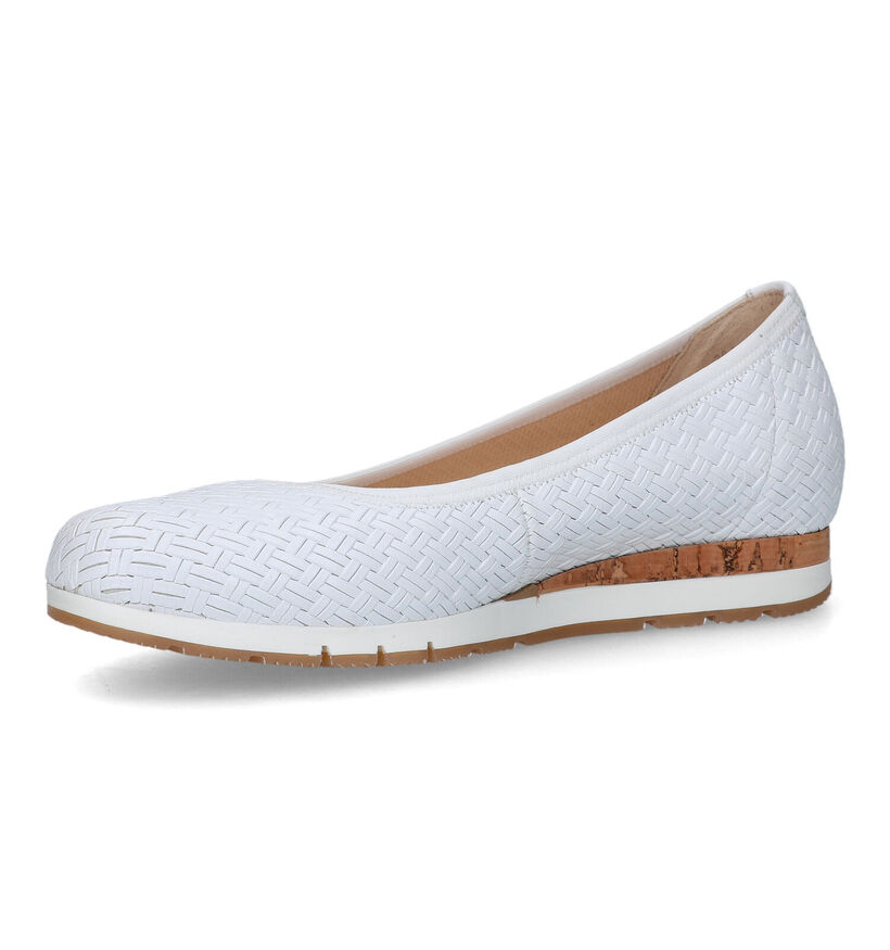 Gabor Optifit Witte Ballerina's in leer (323236)