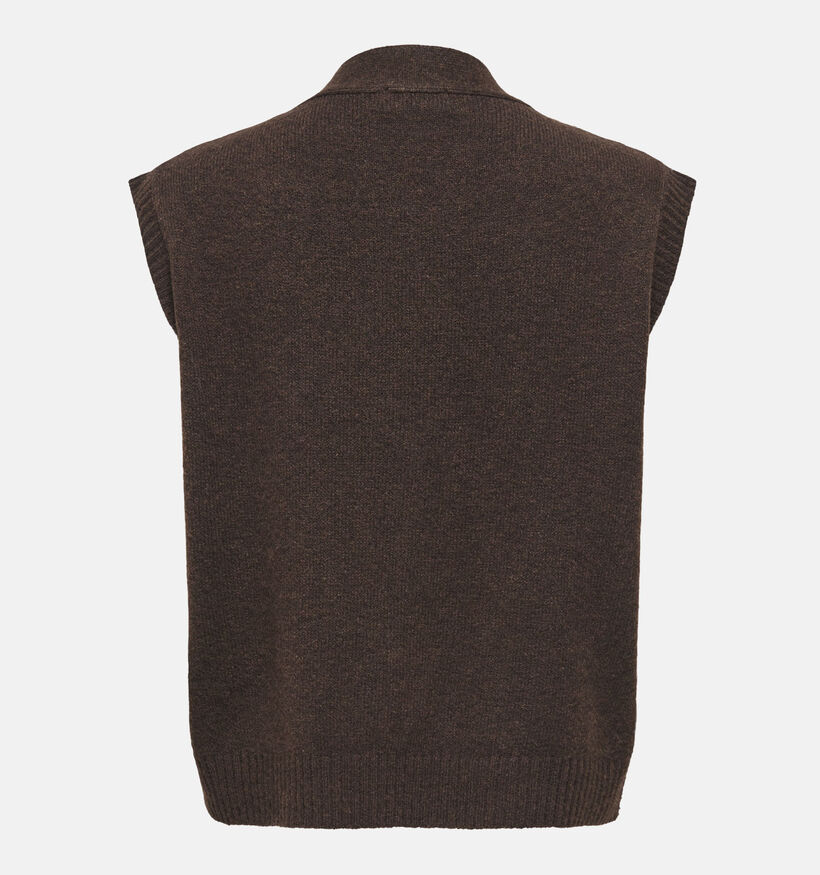 JDY Super Life Gilet en Brun fonc&eacute; pour femmes (378338)