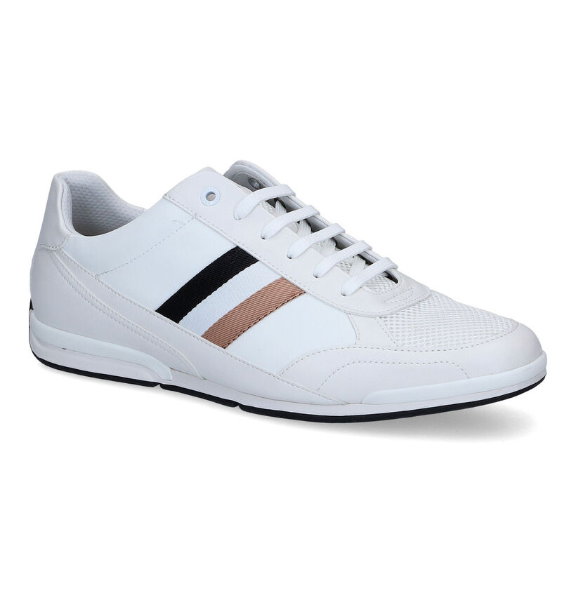 Hugo Boss Saturn Low Chaussures à lacets en Blanc