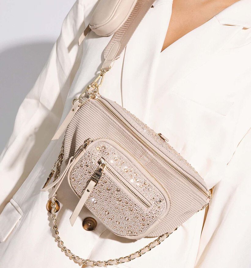 Steve Madden Bmaxima Beige Crossbody heuptas voor dames (358244)