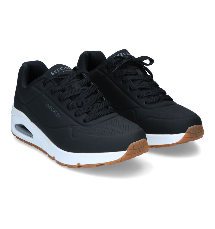 Skechers Uno Stand On Air Zwarte Sneakers voor heren (350318) - geschikt voor steunzolen