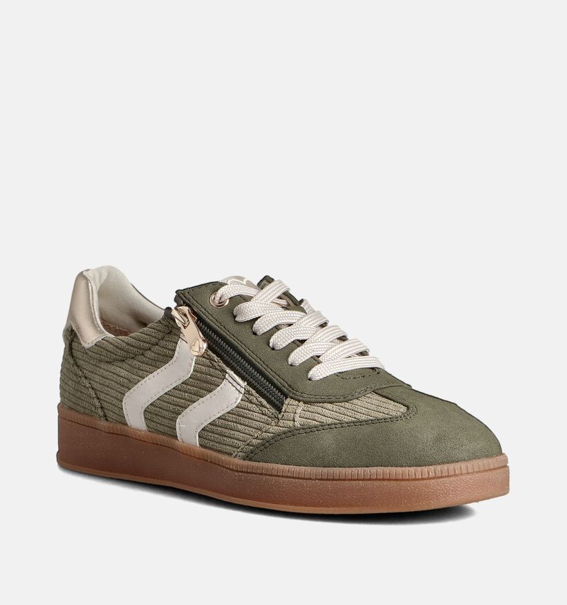Marco Tozzi Baskets en Vert kaki pour femmes (360733) - pour semelles orthopédiques
