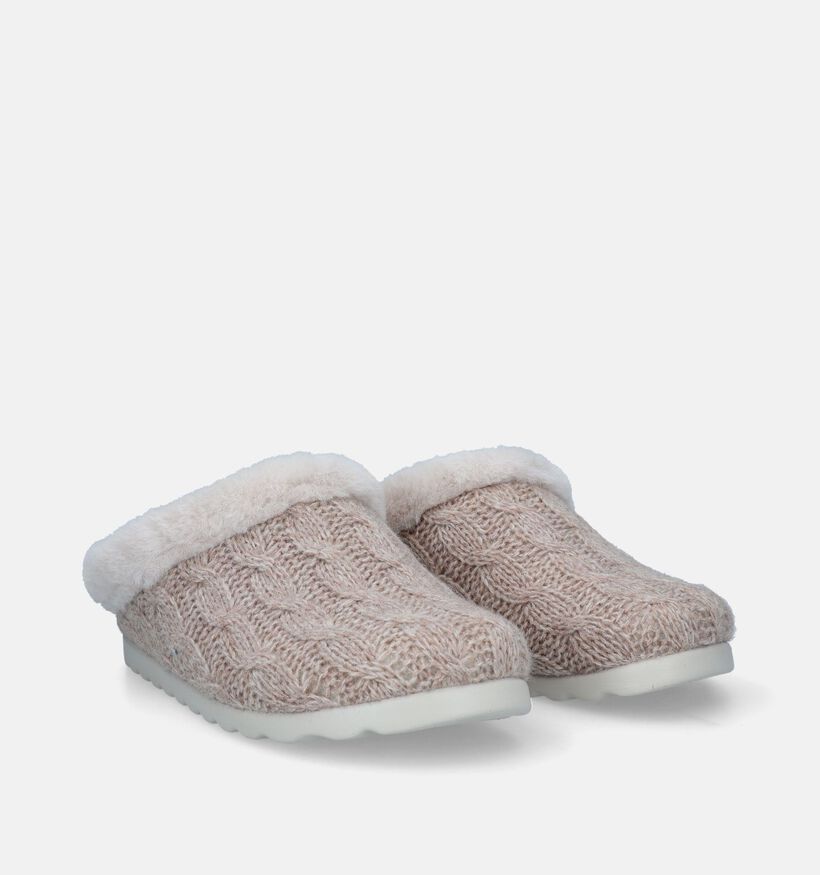 Fly Flot Beige Pantoffels voor dames (333476) - geschikt voor steunzolen